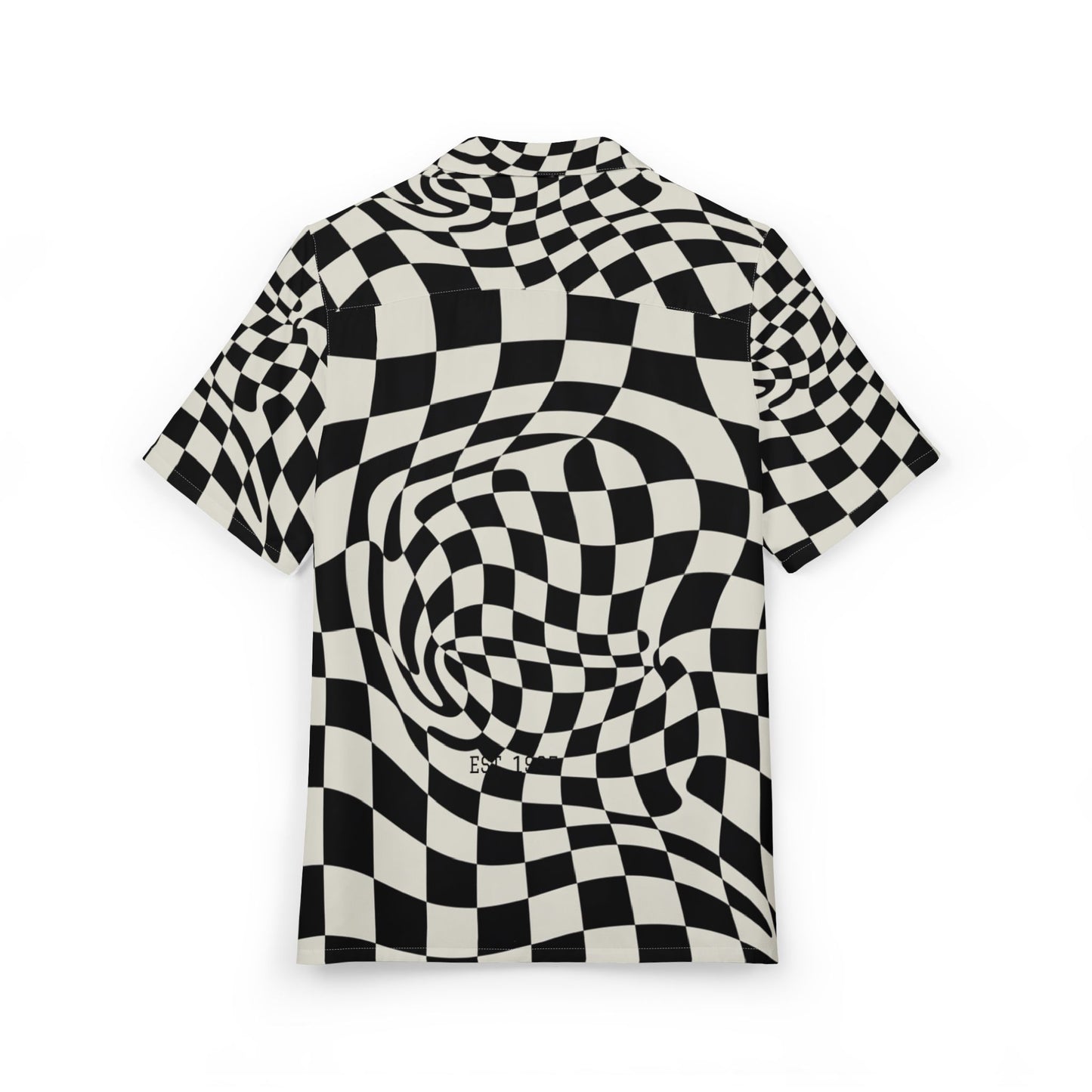 Trippy Checkered Button Down