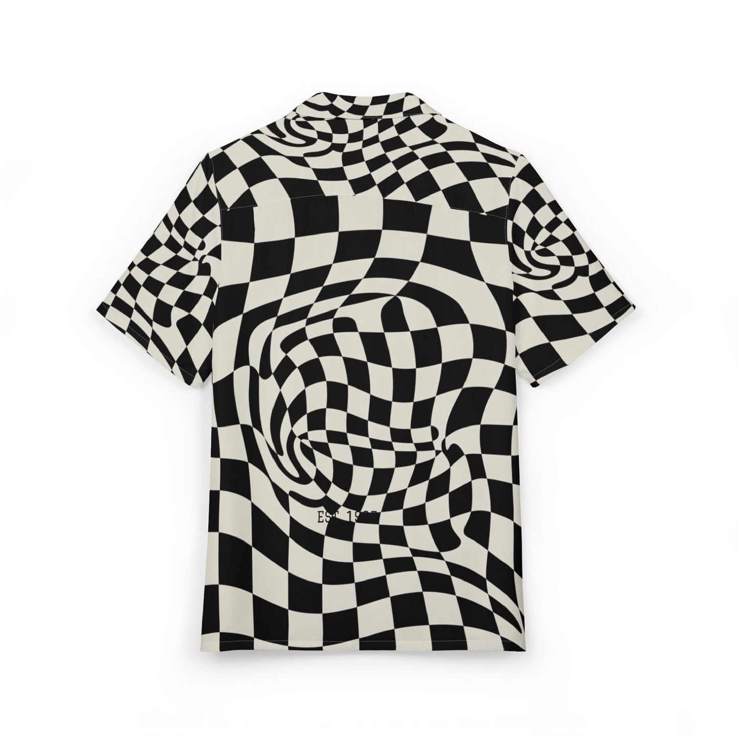 Trippy Checkered Button Down
