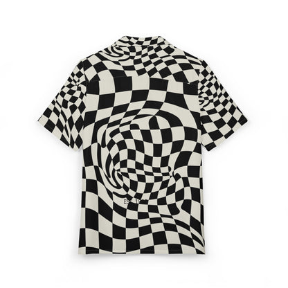 Trippy Checkered Button Down